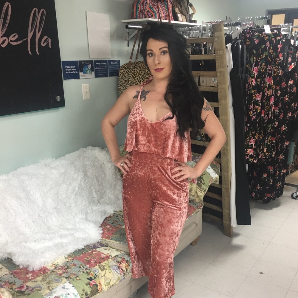 Velvet jumpsuit